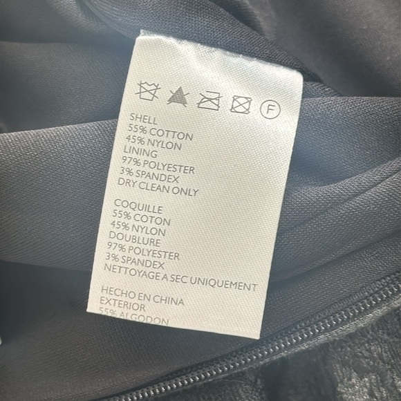 Anthropologie Maeve Grey Black Floral Lace Pencil Midi Skirt Womens Size Small - Picture 7 of 10